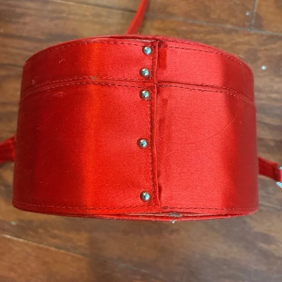 Love Moschino Red Heart Crystal Accent Women's Bag - fair condition - Picture 4 of 8